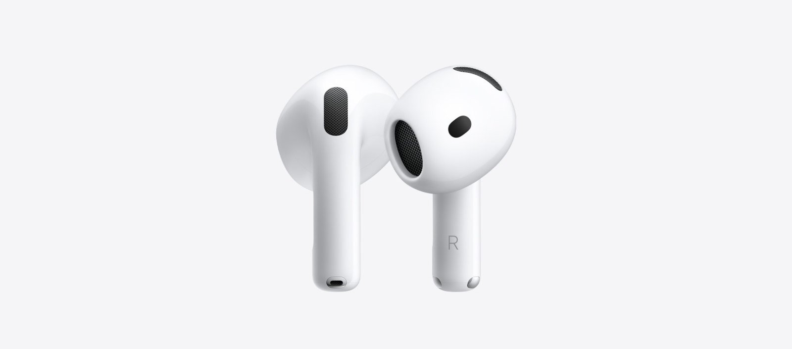 AirPods 5 | H2 Chip | Active Noise Cancellation | USB-C Charging Case | IP57 Water Resistant Apple AirPods 5 white earbuds beside their open USB-C charging case