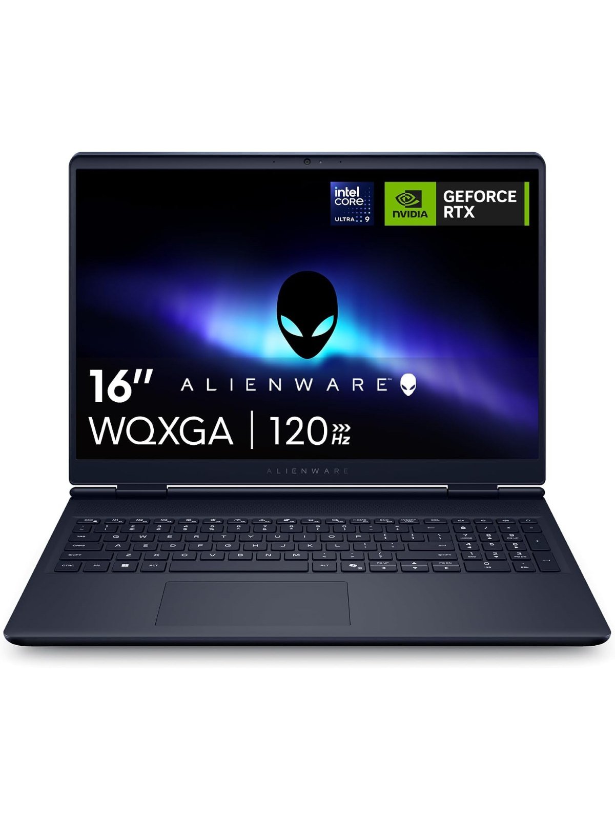 Dell Alienware 16 Aurora | 16GB RAM | Intel Core 7 | 1TB SSD | RTX 5050 8GB | Windows 11 Dell Alienware 16 Aurora gaming laptop in Interstellar Indigo, open with backlit keyboard and 16-inch display