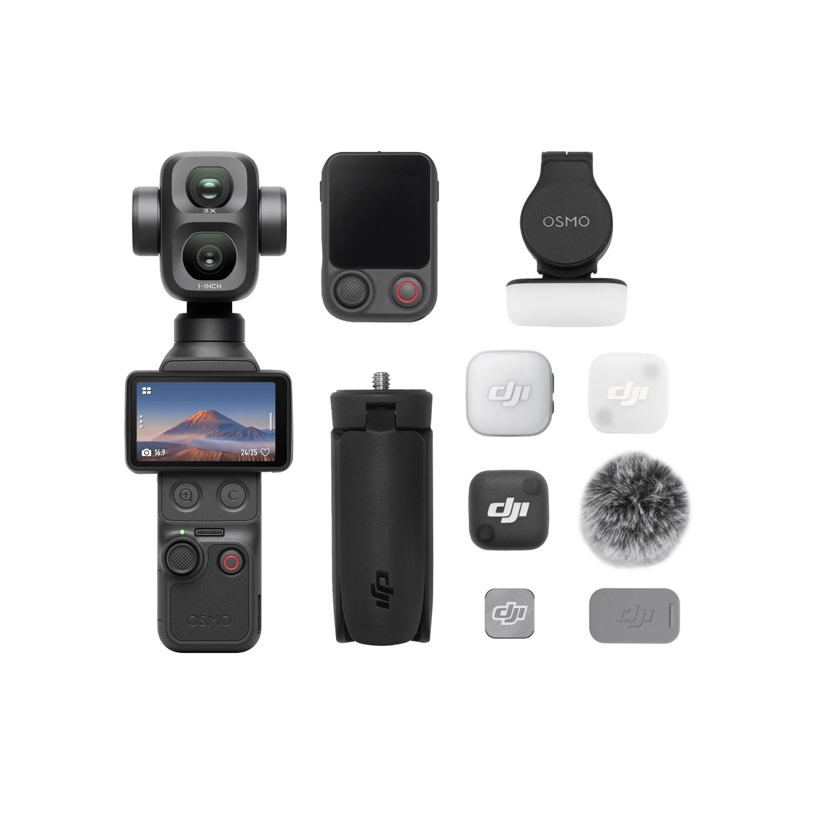 DJI Osmo Pocket 4P | Vlog Combo | Dual Camera Gimbal | 103GB Built-in | 4K 240fps Slow Motion DJI Osmo Pocket 4P | Vlog Combo | Dual Camera Gimbal | 103GB Built-in | 4K 240fps Slow Motion
