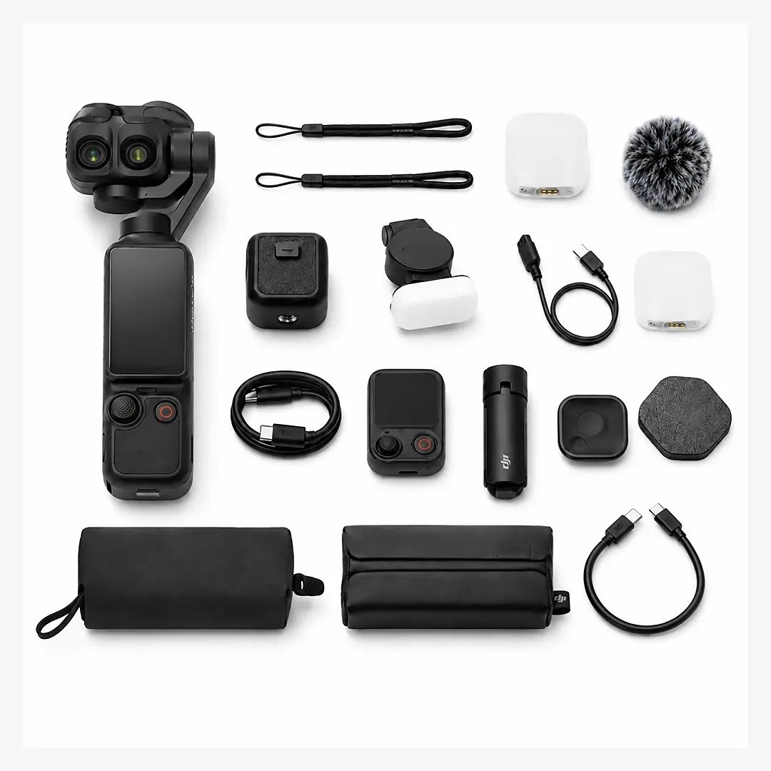 DJI Osmo Pocket 4P | Vlog Combo | Dual Camera Gimbal | 103GB Built-in | 4K 240fps Slow Motion DJI Osmo Pocket 4P | Vlog Combo | Dual Camera Gimbal | 103GB Built-in | 4K 240fps Slow Motion - Image 2