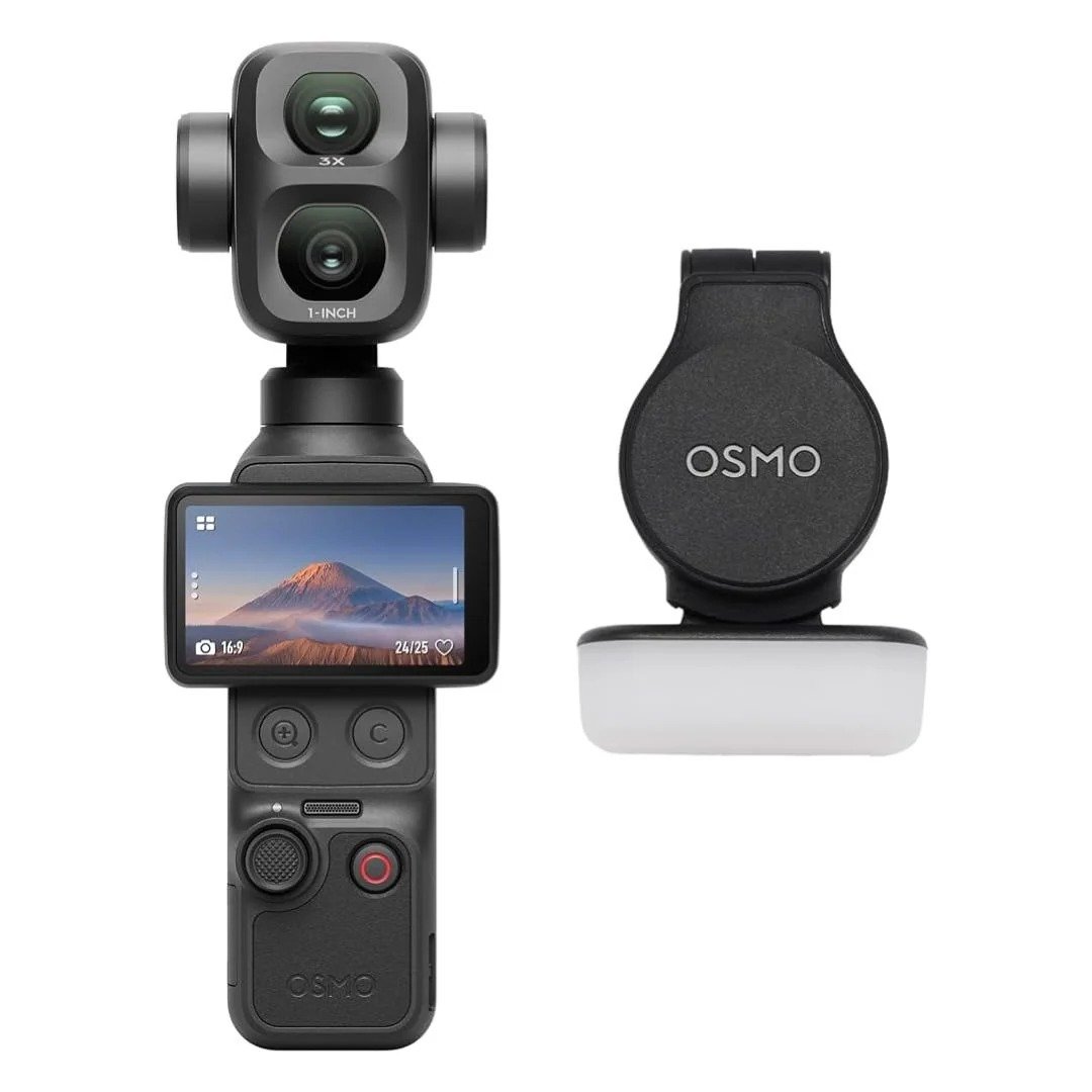 DJI Osmo Pocket 4P | Vlog Combo | Dual Camera Gimbal | 103GB Built-in | 4K 240fps Slow Motion DJI Osmo Pocket 4P | Vlog Combo | Dual Camera Gimbal | 103GB Built-in | 4K 240fps Slow Motion - Image 3